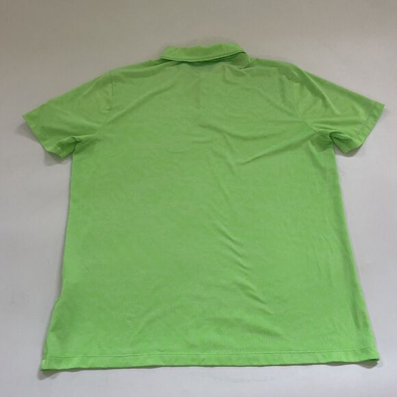 Nike Golf Polo Shirt Mens Large Dri-Fit Standard Fit Performance NEON Logo READ - Picture 5 of 8